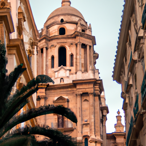Catedral de Málaga realistic photo of, award winning photograph, 50mm Photography: Street.